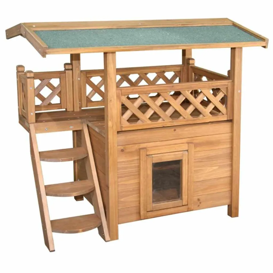 kerbl-pet-katzenhaus-lodge-mit-veranda-schwingt-r-und-bitumendach image 1