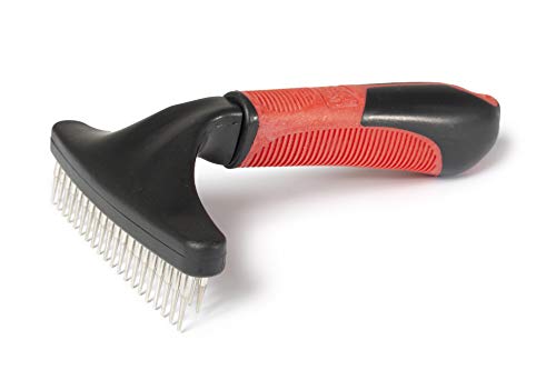 karlie-unterwoll-harke-doppelreihig-hundekamm-rot-schwarz-16-5-x-11-x-6-cm image 7