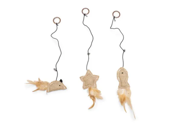 karlie-twinies-katzenspielzeug-mit-feder-10-cm-catnip image 1