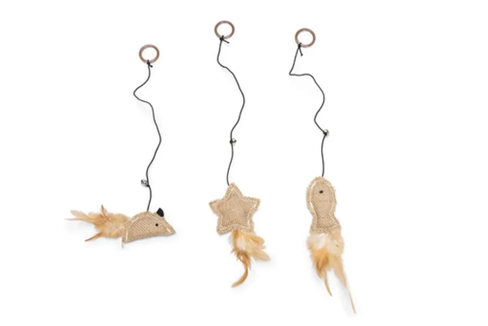 karlie-twinies-katzenspielzeug-mit-feder-10-cm-catnip image 1