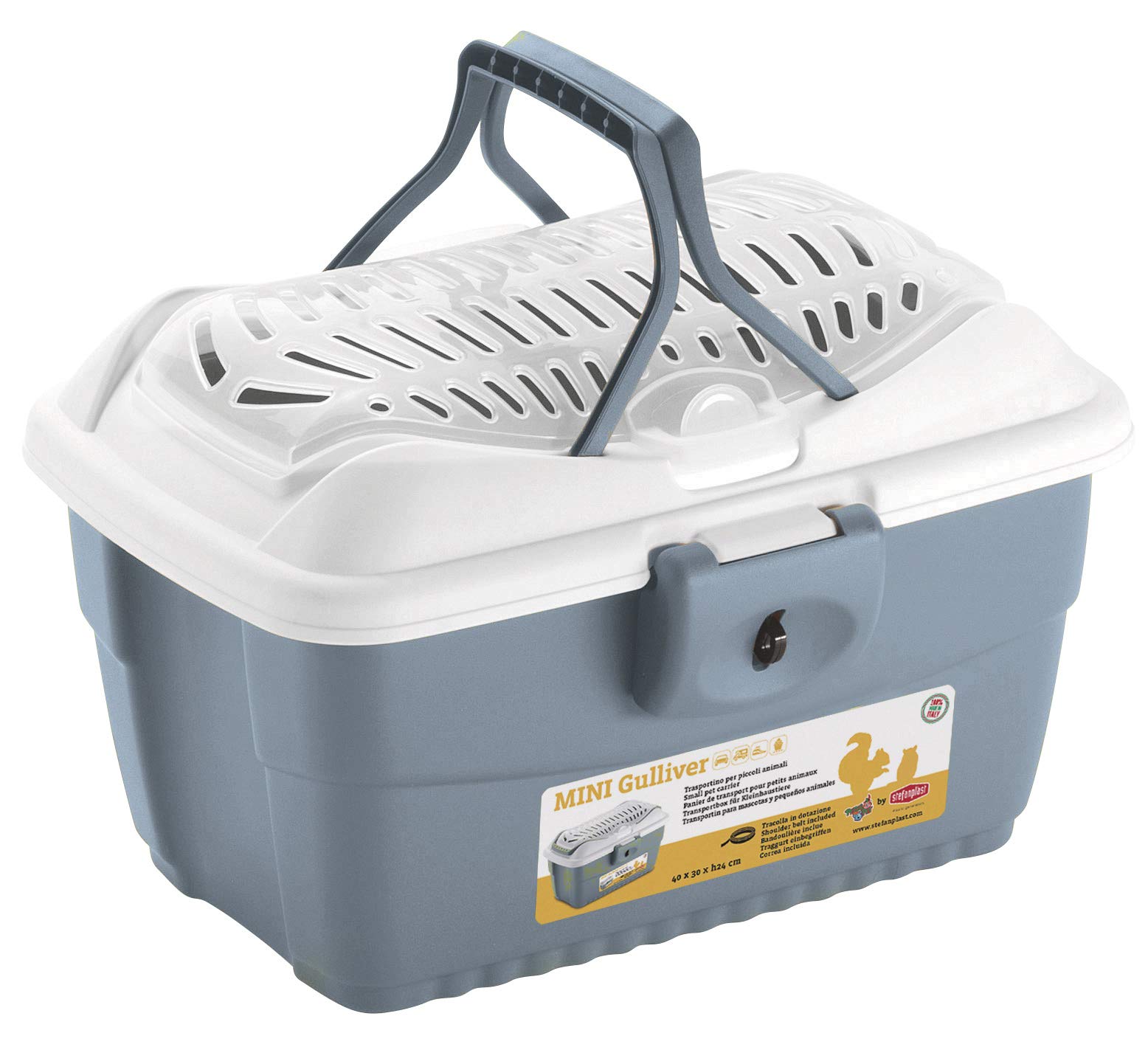 kerbl-stefanplast-mini-gulliver-transportbox-f-r-kleintiere-blau-40x30x24-cm image 5