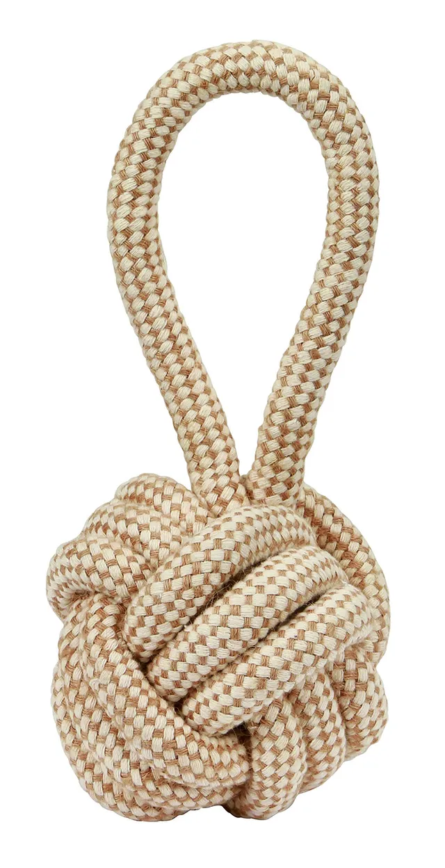 kerbl-pet-ball-am-seil-xl-hundespielzeug-jute-baumwolle-12-x-31-cm image 1