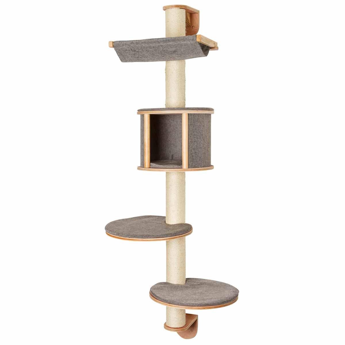 kerbl-pet-wandkratzbaum-dolomit-tofana-xl-kratzbaum-grau-70-x-45-x-185-cm image 7