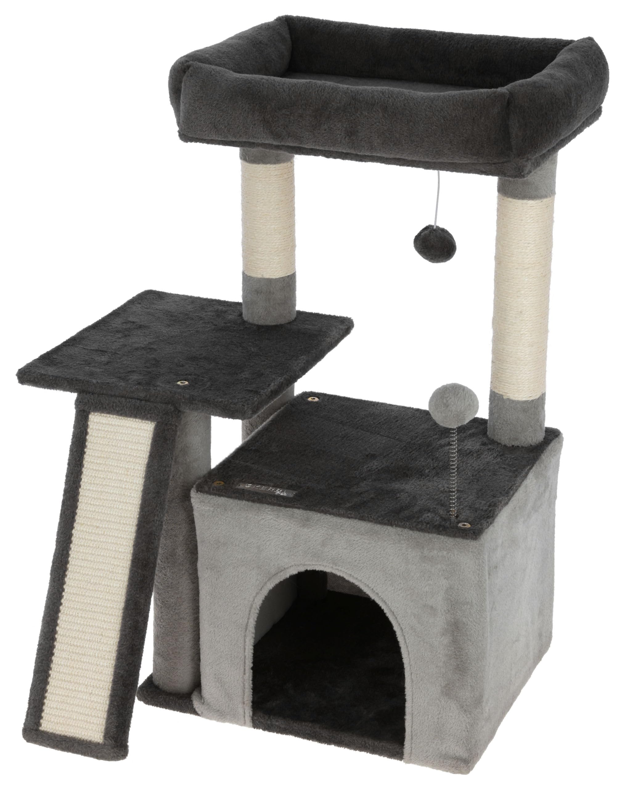 kerbl-pet-kratzbaum-rosi-grau-48-cm-holz-f-r-katzen image 8