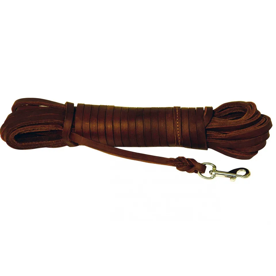 kerbl-pet-vegas-schwei-leine-8-mm-10-m-hundeleine-aus-leder image 1