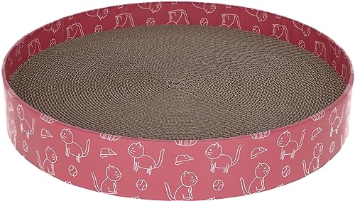 kerbl-pet-katzenkratzbett-circle-pink-34-x-5-5-cm-mit-katzenminze image 5