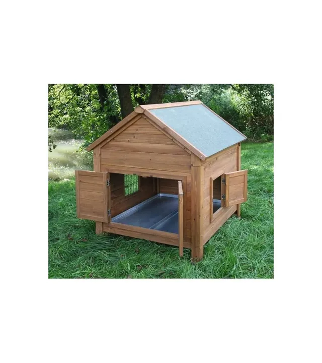 kerbl-kleintierstall-f-r-h-hner-oder-kaninchen-105-x-100-x-108-cm-holz-mit-bitum image 1
