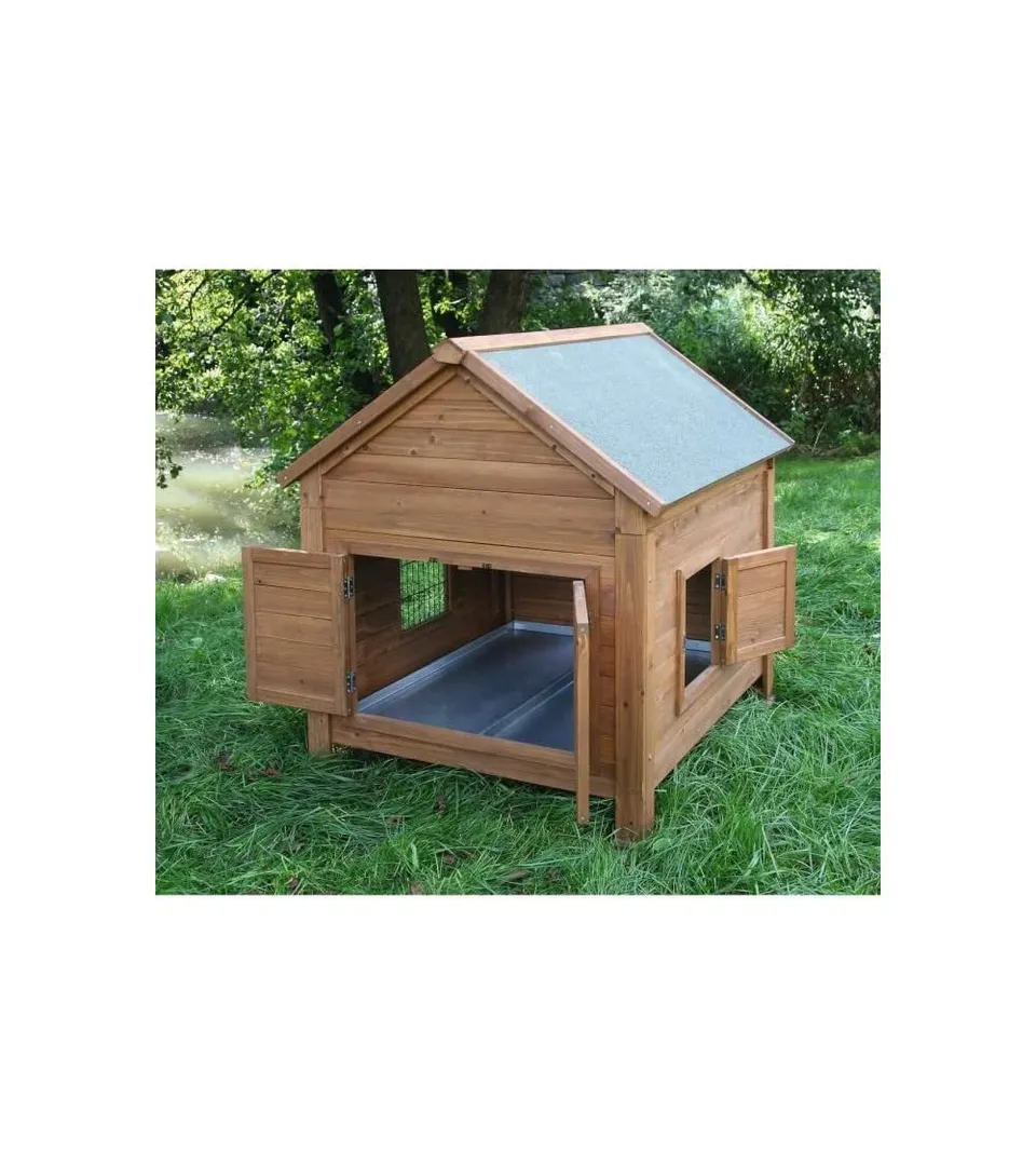 kerbl-kleintierstall-f-r-h-hner-oder-kaninchen-105-x-100-x-108-cm-holz-mit-bitum image 1