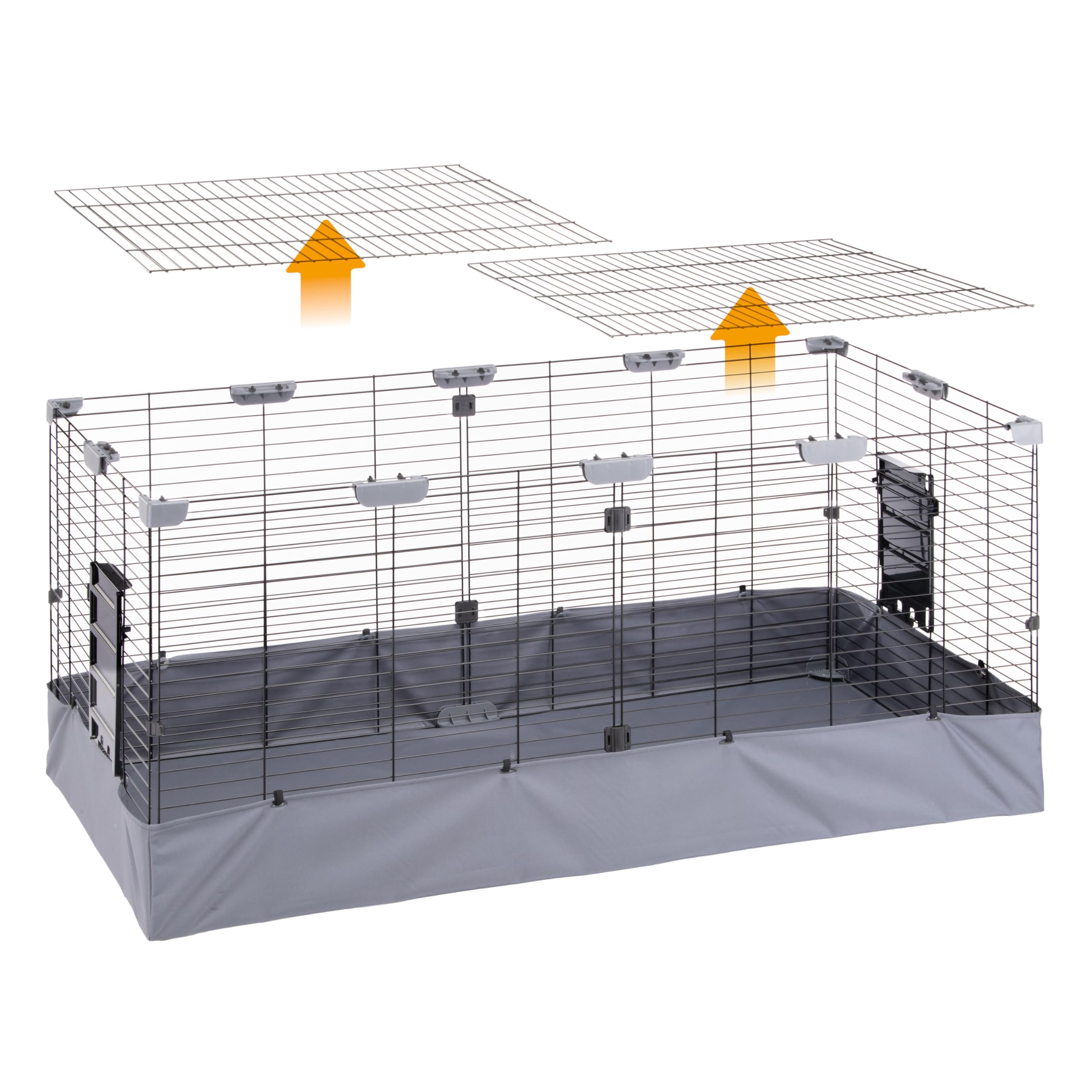 ferplast-bunny-hub-02-kaninchenstall-140-x-71-x-h-59-5-cm-f-r-innen-und-au-en image 3