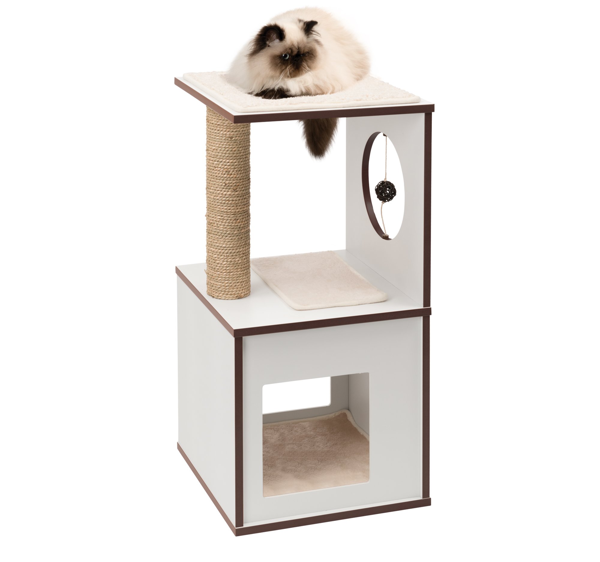 catit-vesper-box-klein-wei-52076-katzenm-bel-w-rfel-mit-h-hle image 2