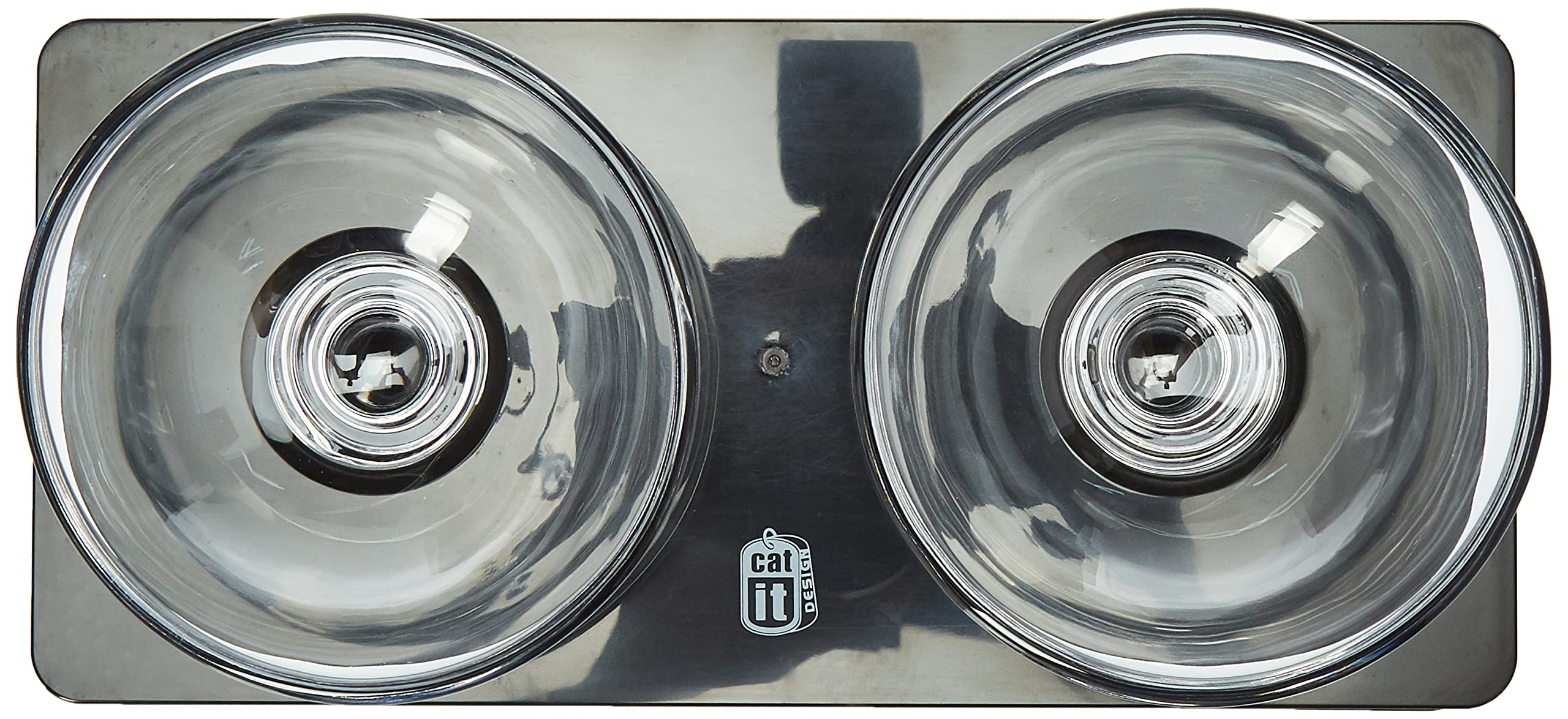 catit-style-glass-diner-erh-hter-glasnapf-schwarz-gl-nzend-2-x-200-ml image 2
