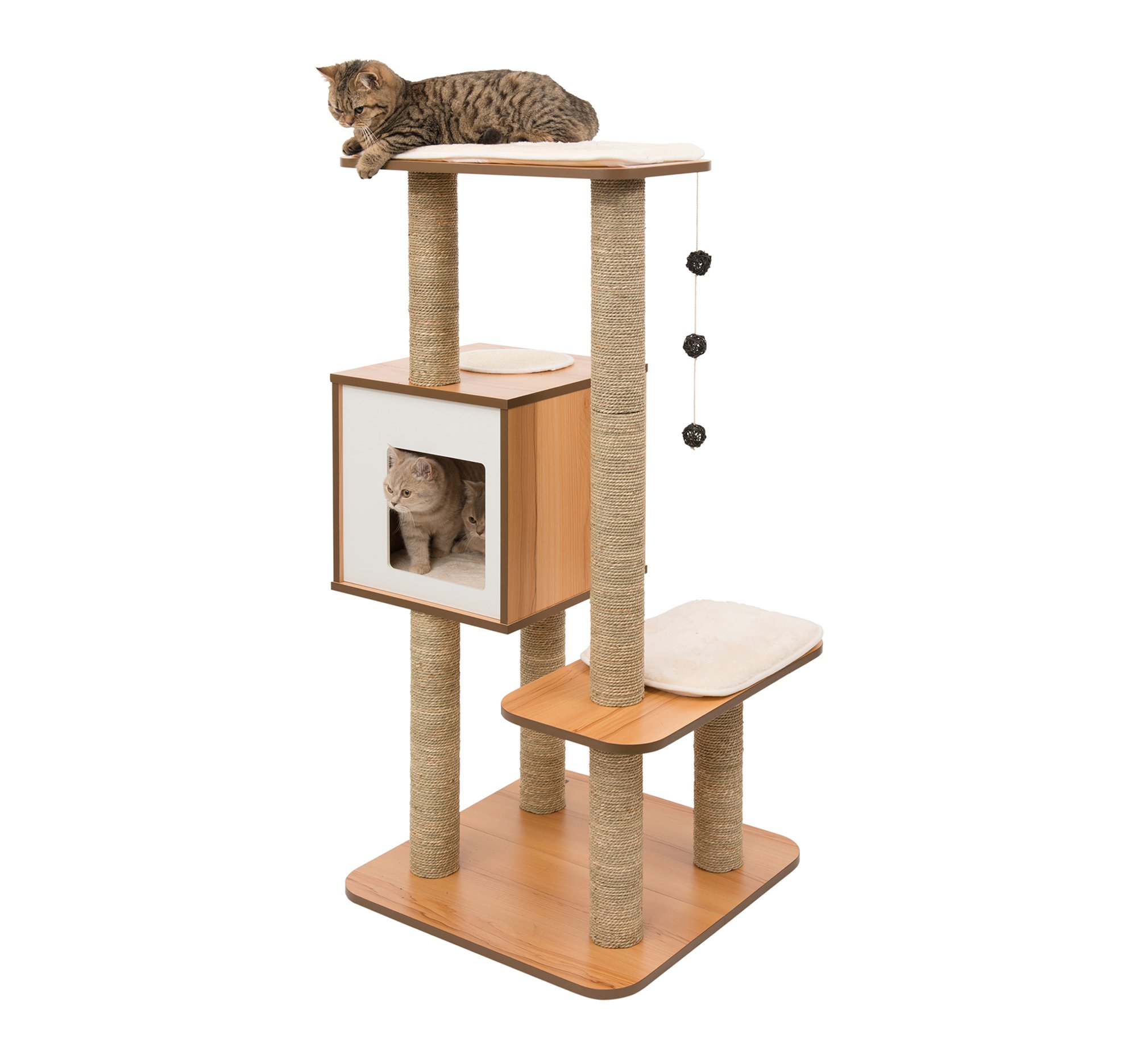 catit-vesper-highbase-52046-schwarz-katzenm-bel-kubus-h-hle-mit-zwei-plattformen image 5