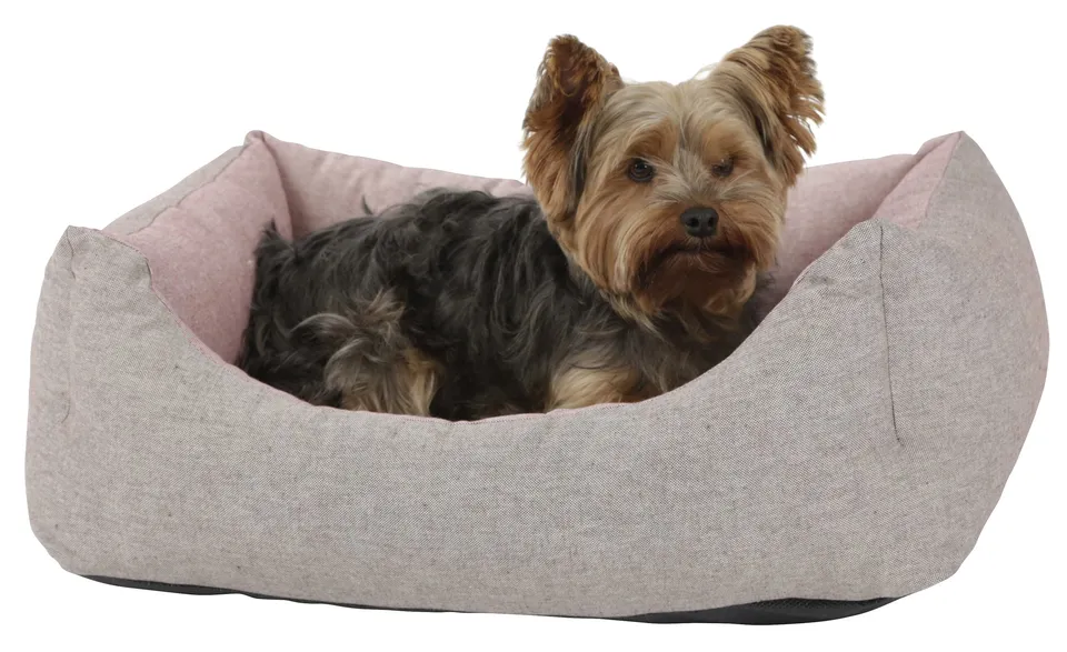 kerbl-pet-kuschelbett-golden-70x85x23-cm-rot-braun image 1