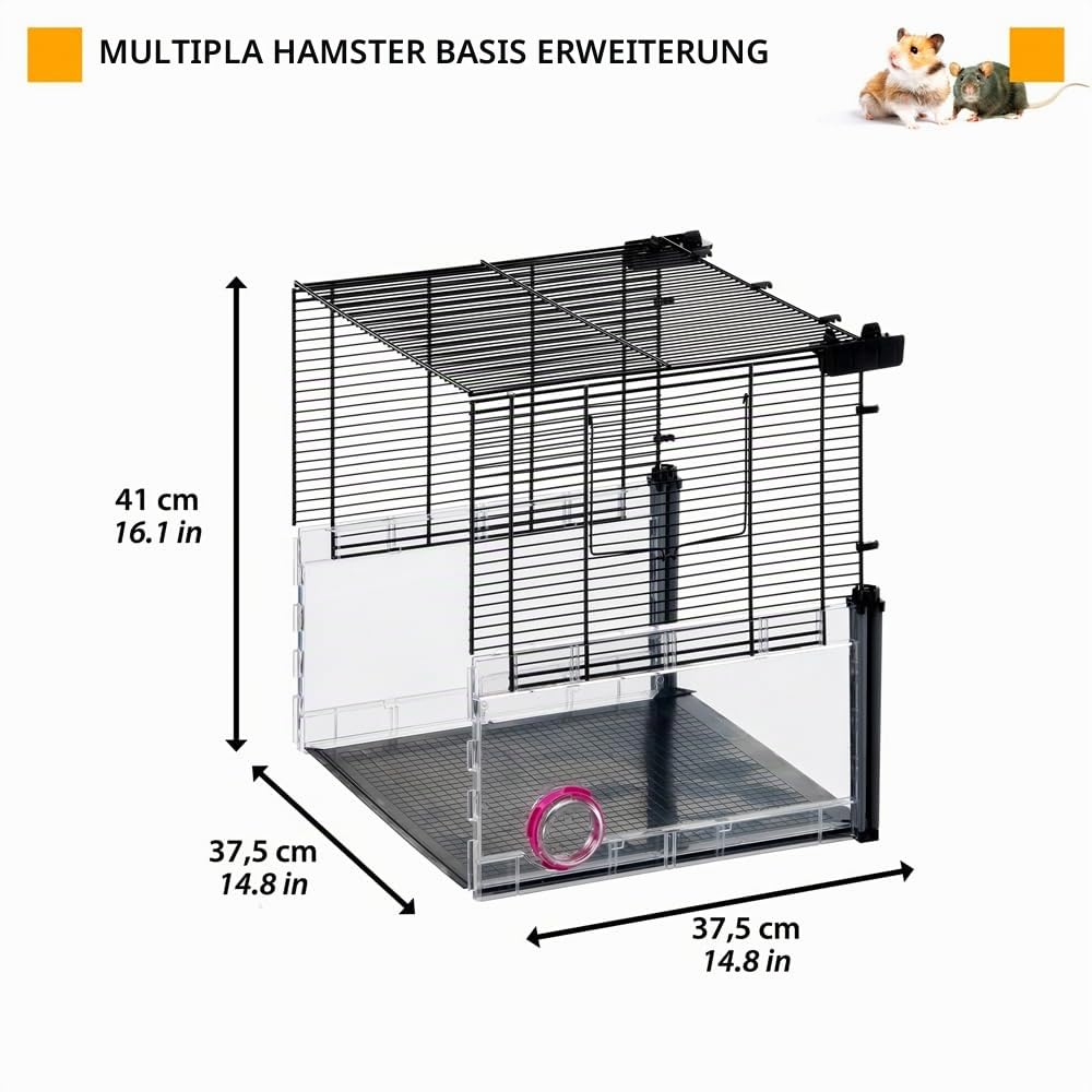 ferplast-multipla-hamster-basis-erweiterung-37-5x37-5xh41-cm-metall-recycling-ku image 2