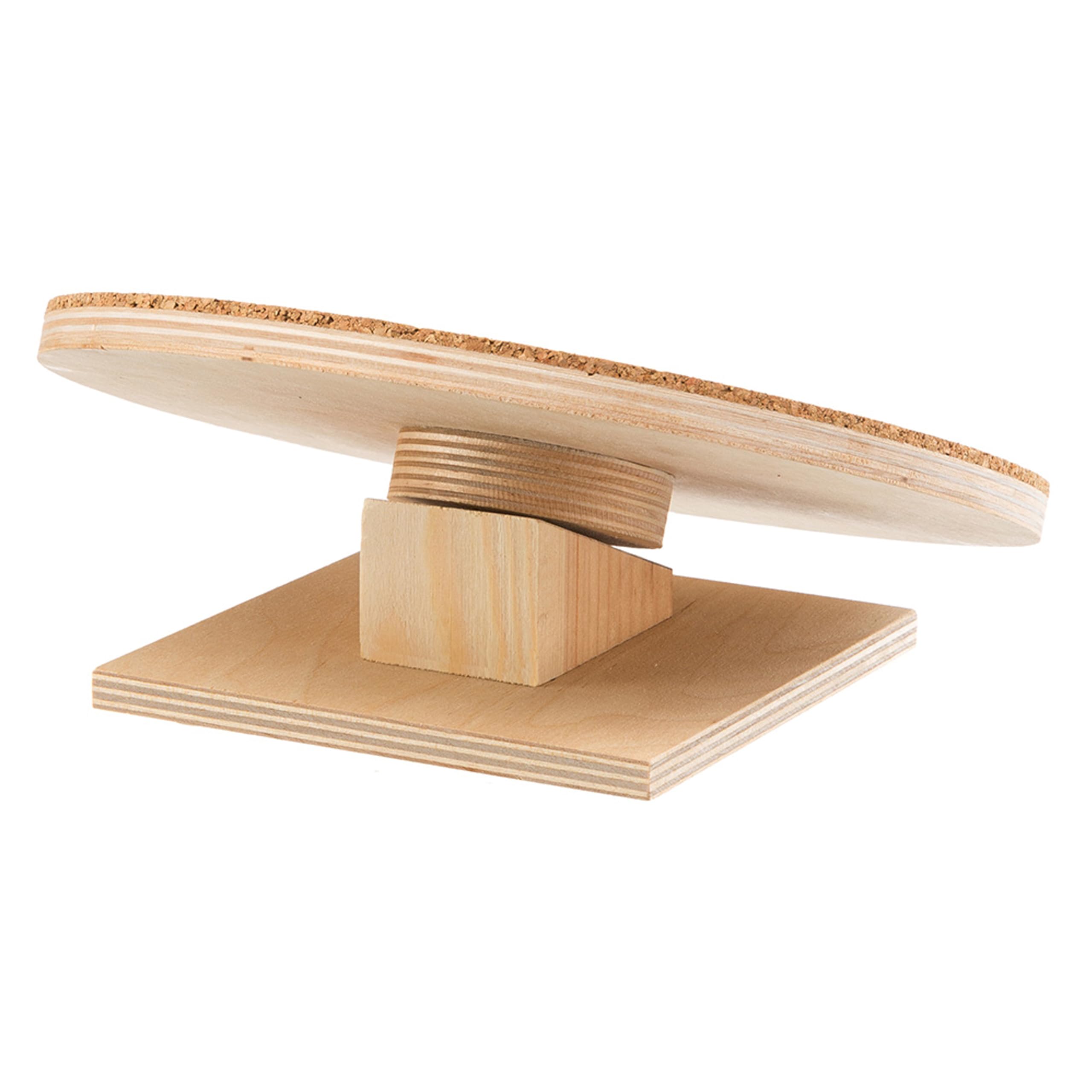 ferplast-arcade-disk-hamster-laufrad-holz-20-cm-mit-kork-lauffl-che image 4