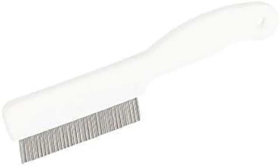 kerbl-pet-staub-und-flohkamm-13-cm-f-r-katzen-mit-kunststoffgriff image 1