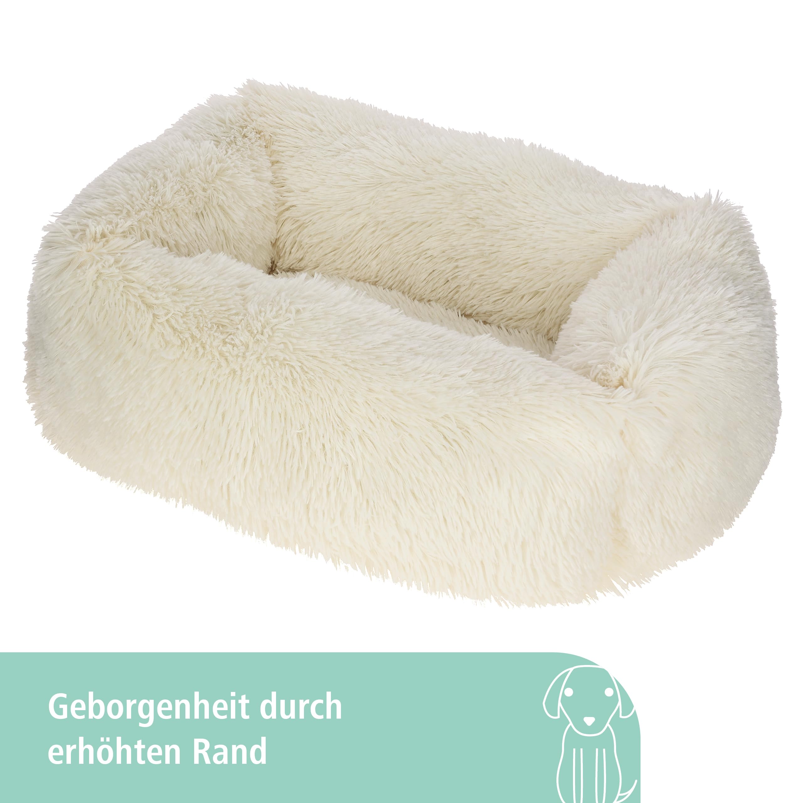 kerbl-pet-kuschelbett-fluffy-creme-60-x-40-x-22-cm-hundebett image 5