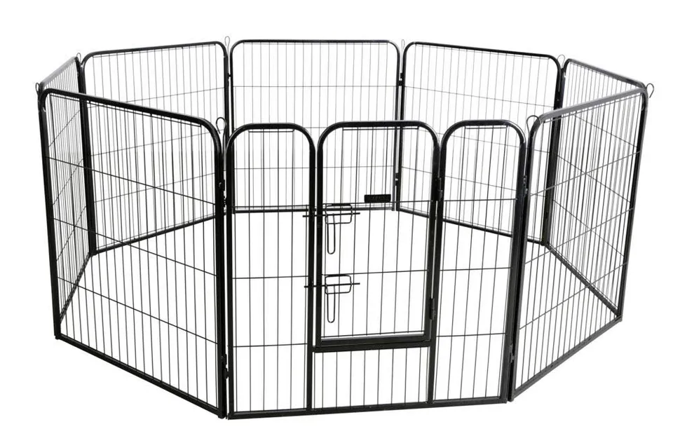 kerbl-80577-hunde-und-welpengehege-80x77-cm-8-elemente-mit-t-r image 1