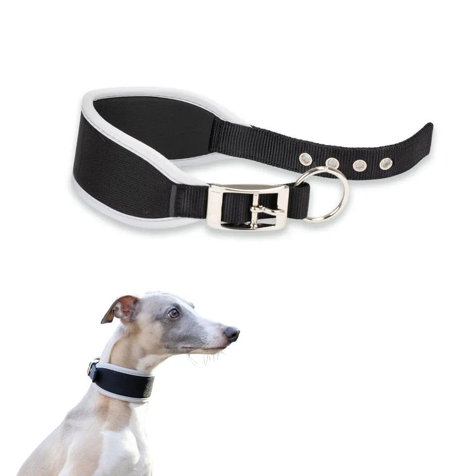 ferplast-ergocomfort-windhund-hundehalsband-cw15-32-nylon-mit-polsterung-silber- image 1