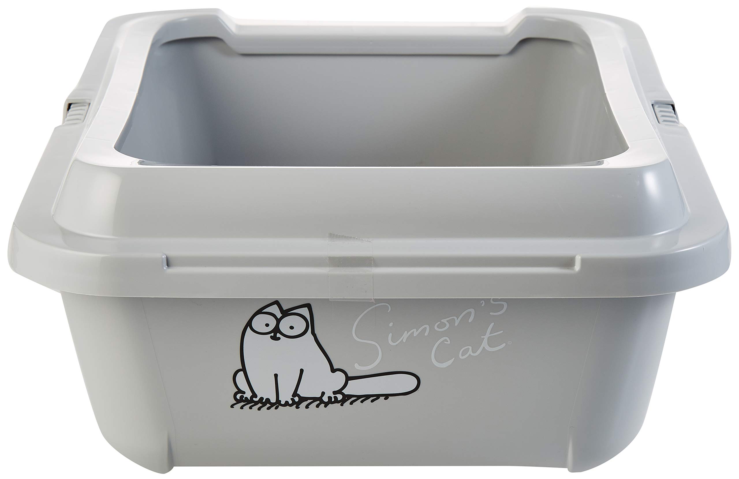 karlie-simon-s-cat-katzentoilette-mit-rand-43x32x16-cm-grau image 3