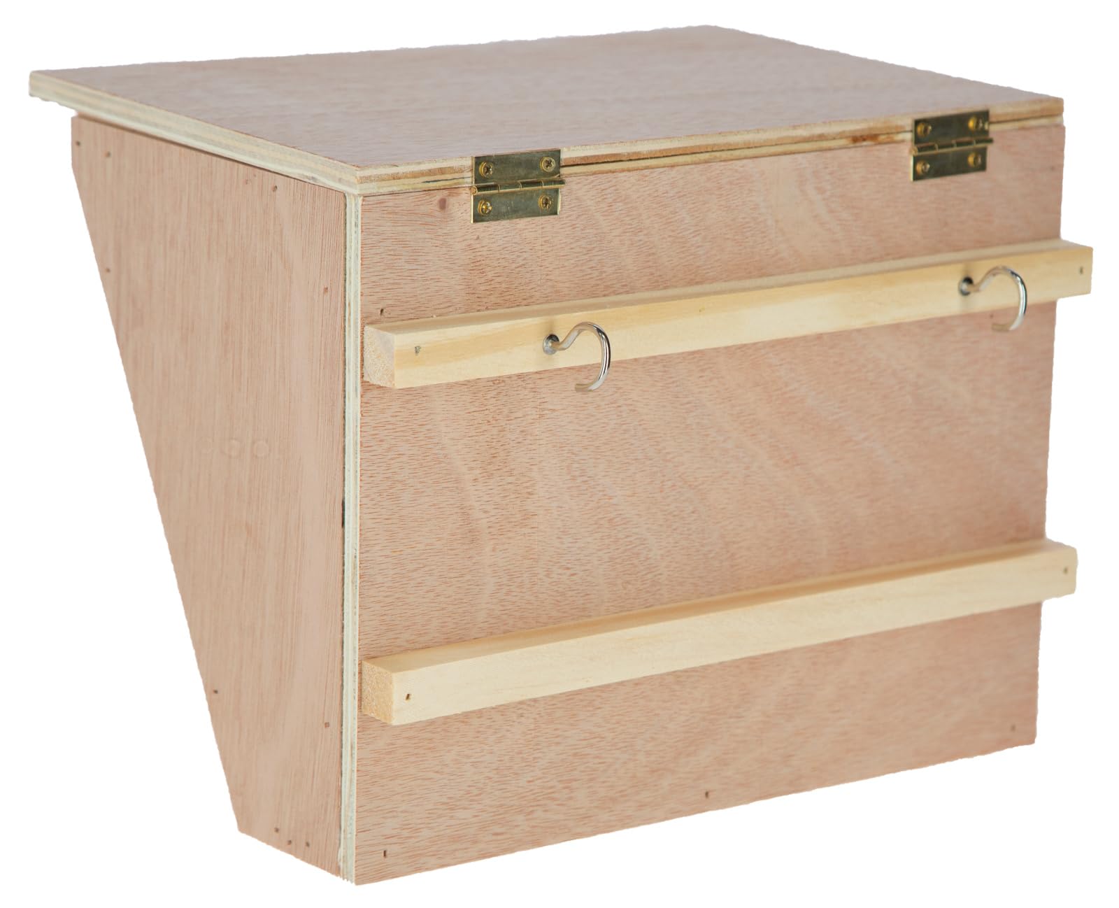 kerbl-heuraufe-mit-sitzbrett-25-x-17-x-20-cm-holz-f-r-kaninchen-und-kleintiere image 2