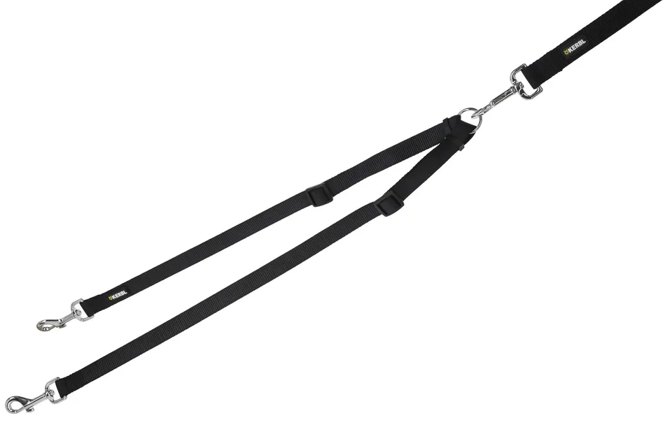 kerbl-pet-koppel-miami-schwarz-20-mm-x-40-70-cm-nylon-verl-ngerung image 1