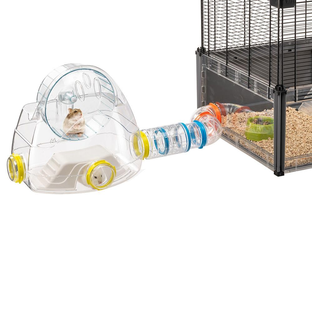 ferplast-kit-gym-hamster-r-hren-set-4-teilig-mit-fitnessstation-laufrad-und-tunn image 3
