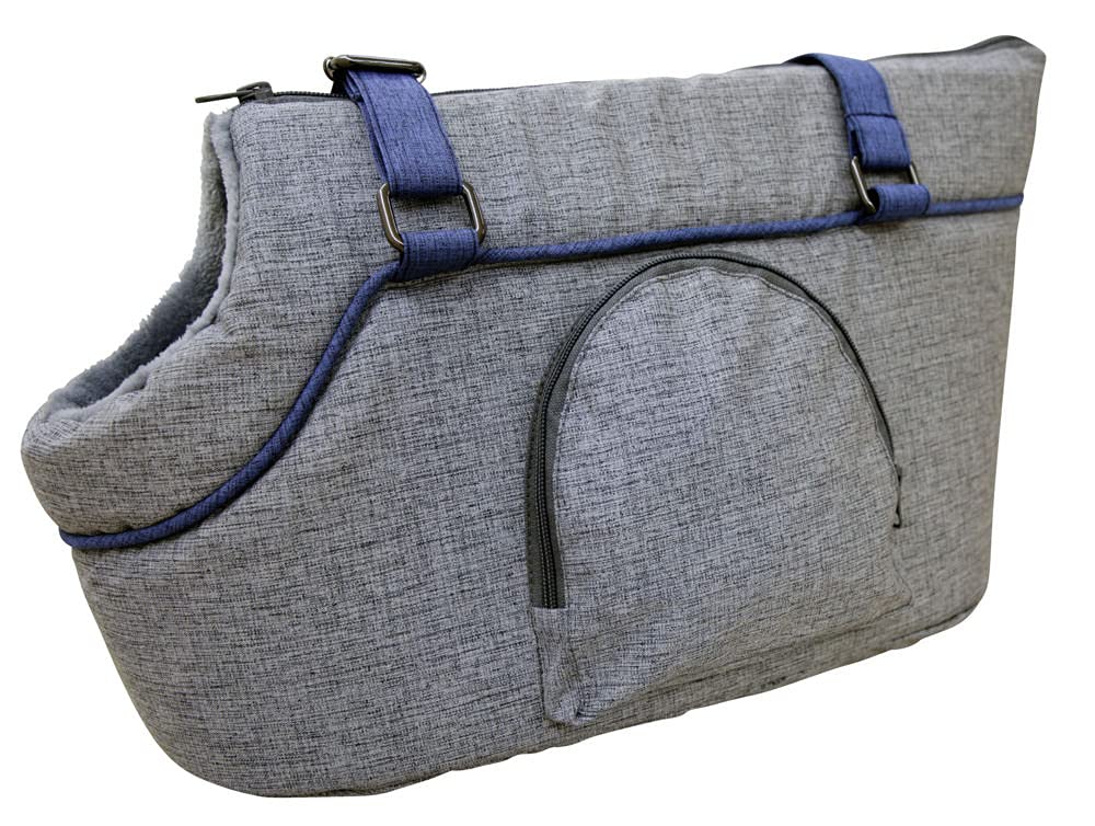 kerbl-pet-tragetasche-marie-hundetragetasche-grau-blau-46x23x25-cm image 1