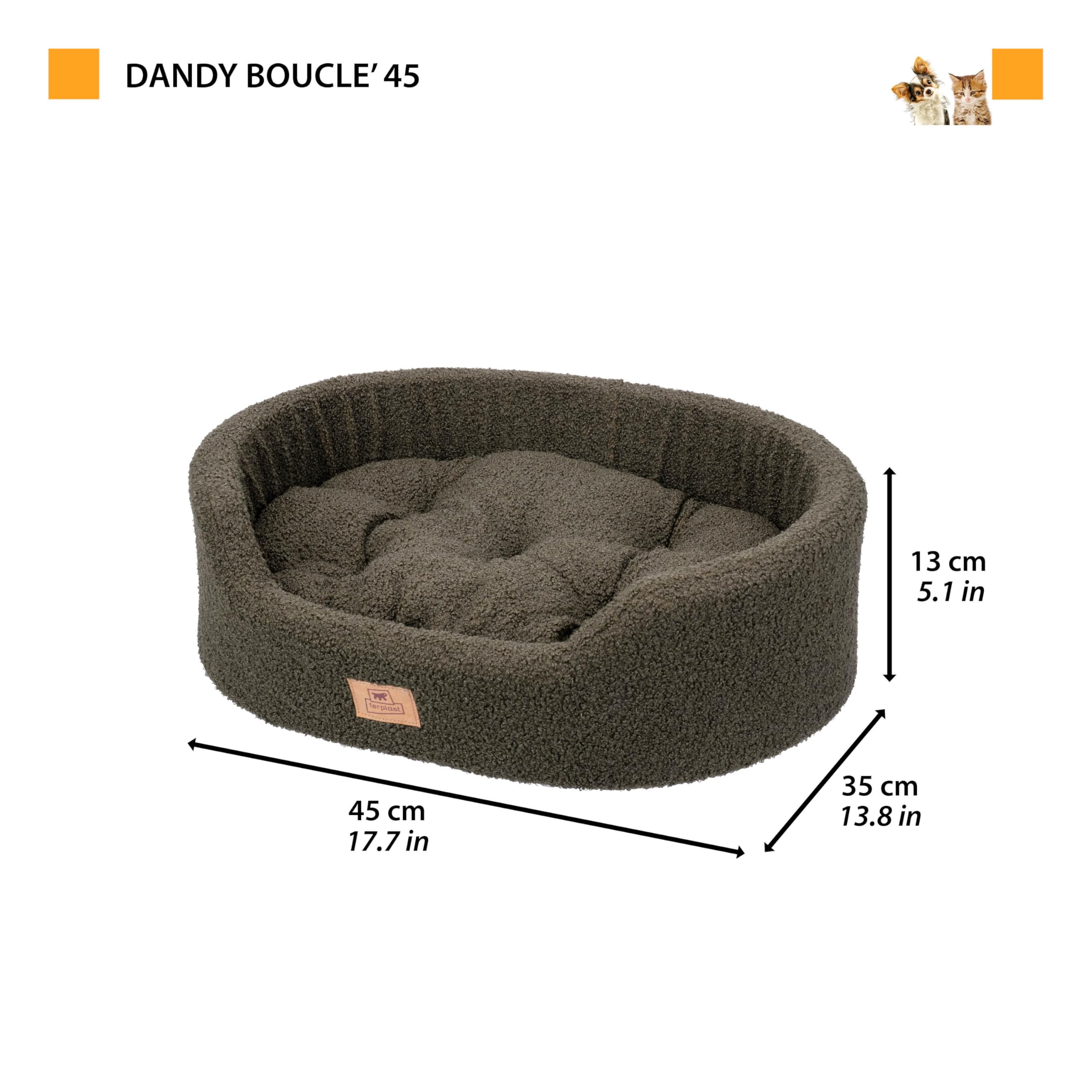 ferplast-hundebettkissen-katzenkissen-boucl-45-x-35-x-h-13-cm-grau image 3