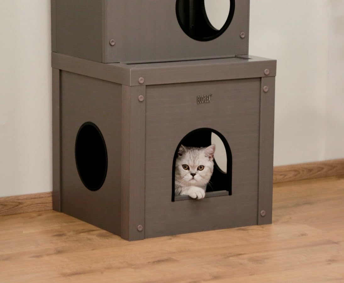 kerbl-pet-eco-katzenspielhaus-alex-42x42x152-5-cm-kratzbaum-mit-h-hlen image 4