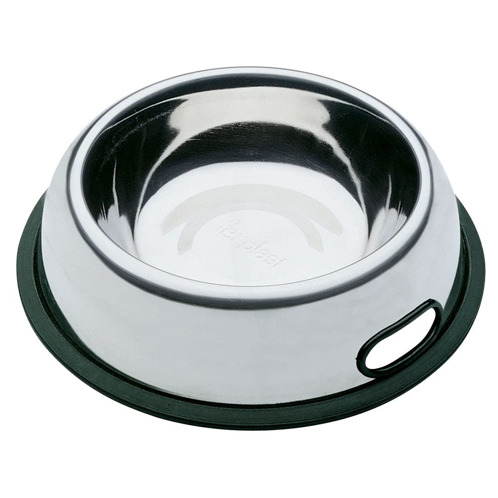 ferplast-nova-edelstahl-napf-hund-katze-mit-griff-rutschfest image 1