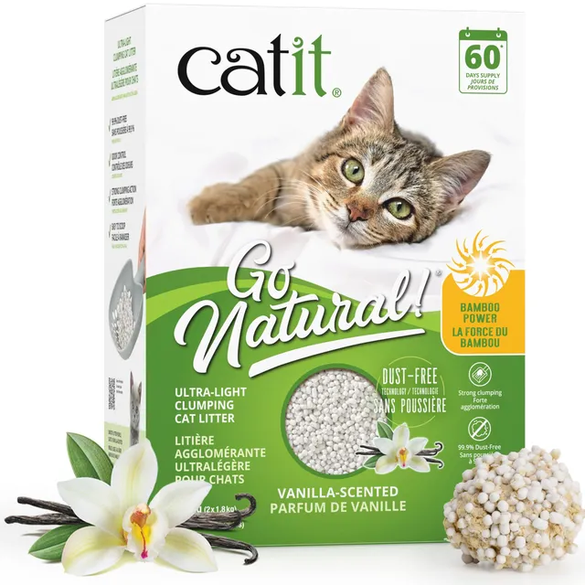 catit-go-natural-bambus-katzenstreu-klumpend-vanille-3-6-kg image 1