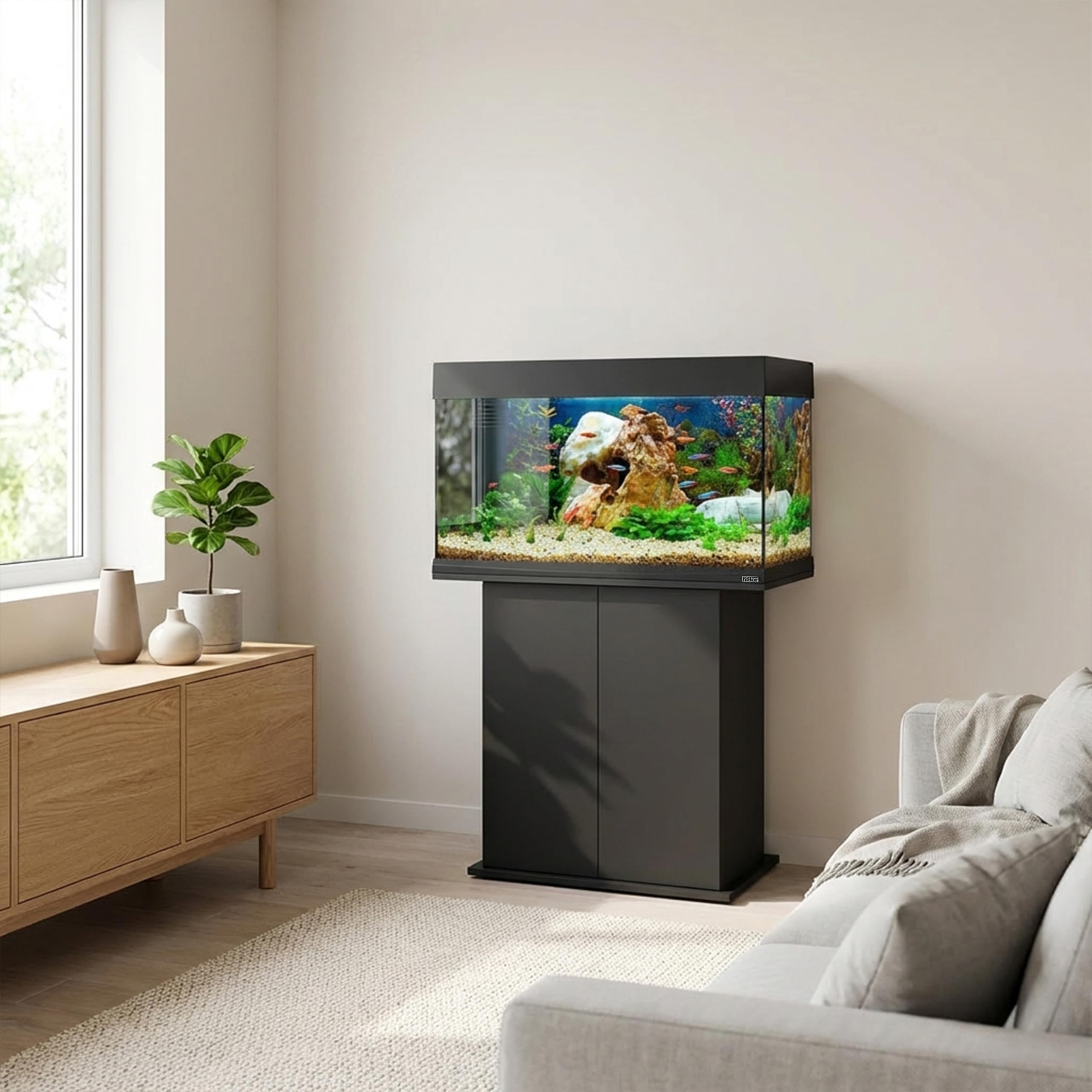 ferplast-stand-dubai-cayman-80-black-aquarium-unterschrank-holz-81-cm image 2
