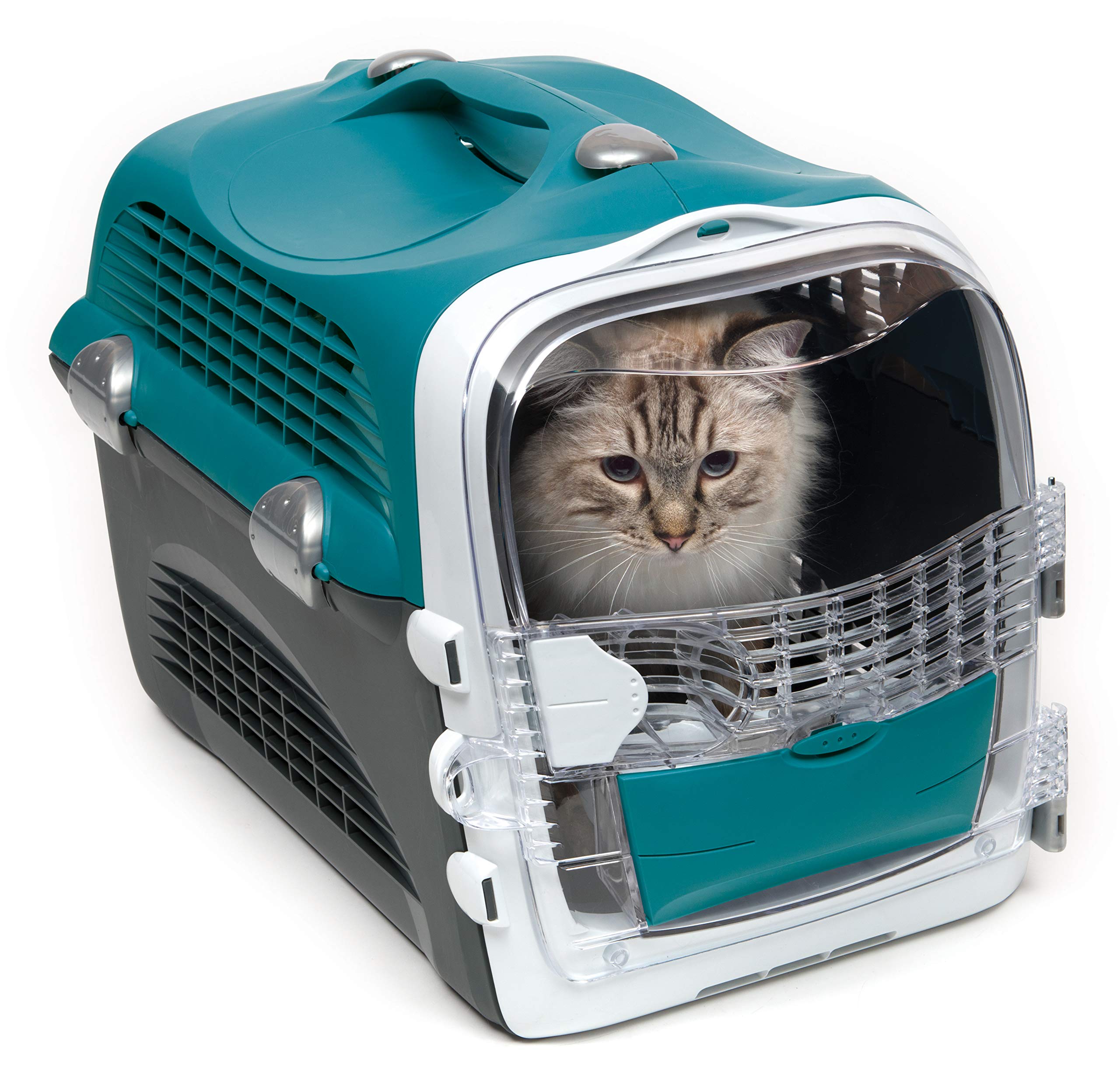 catit-cabrio-tragetasche-blaugrau-transportbox-f-r-katzen-bis-11-3-kg image 2