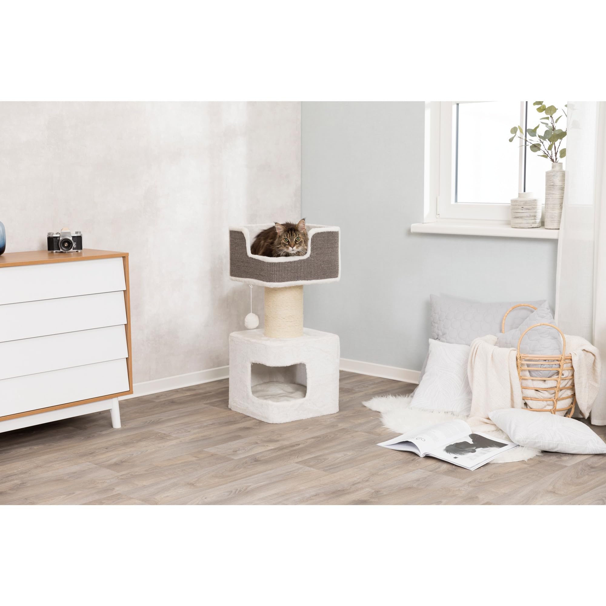 trixie-kratzbaum-xxl-ava-86-cm-wei-grau-f-r-gro-e-katzen image 3