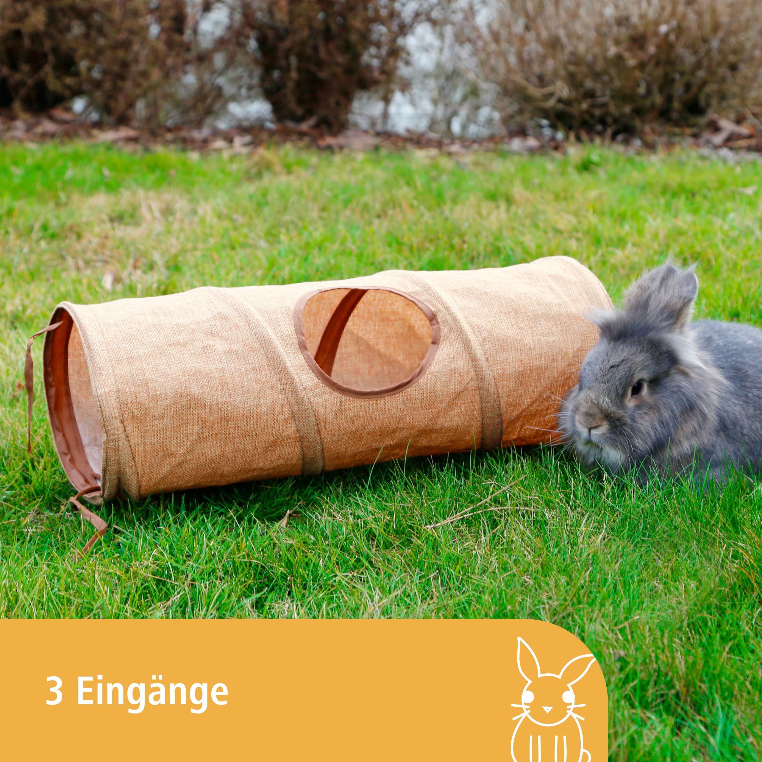 kerbl-pet-nagertunnel-spieltunnel-leinen-braun-50-cm-x-18-cm-3-eing-nge image 2