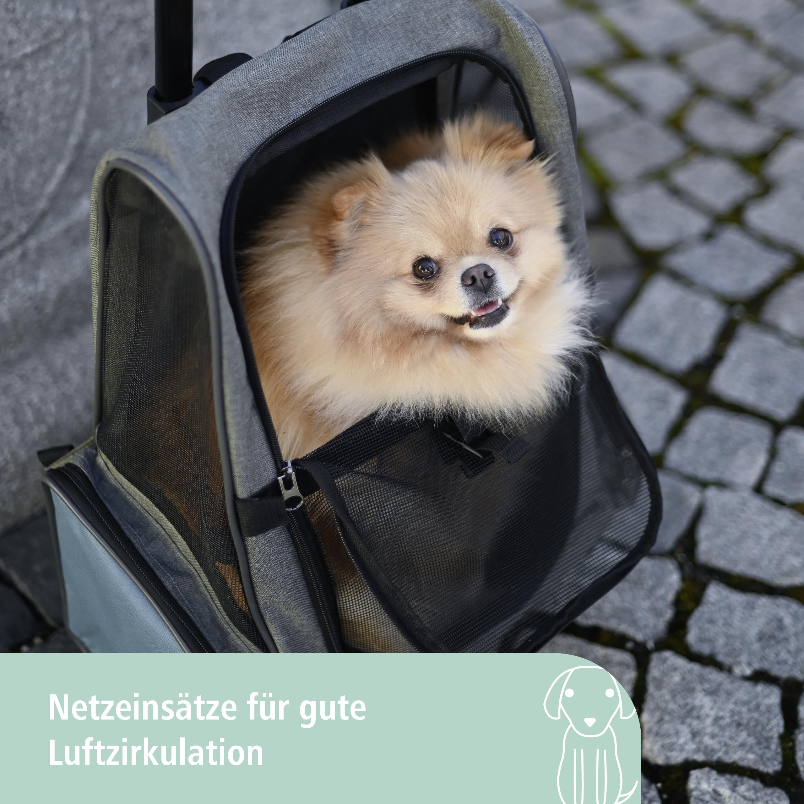 kerbl-pet-trolley-vacation-transporttrolley-f-r-hunde-und-katzen-grau-blau-41-x- image 3