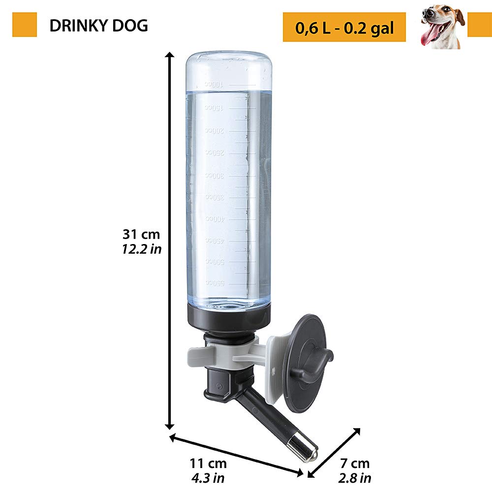 ferplast-drinky-dog-0-6-liter-trinkflasche-f-r-hundetransportbox-universelle-git image 2