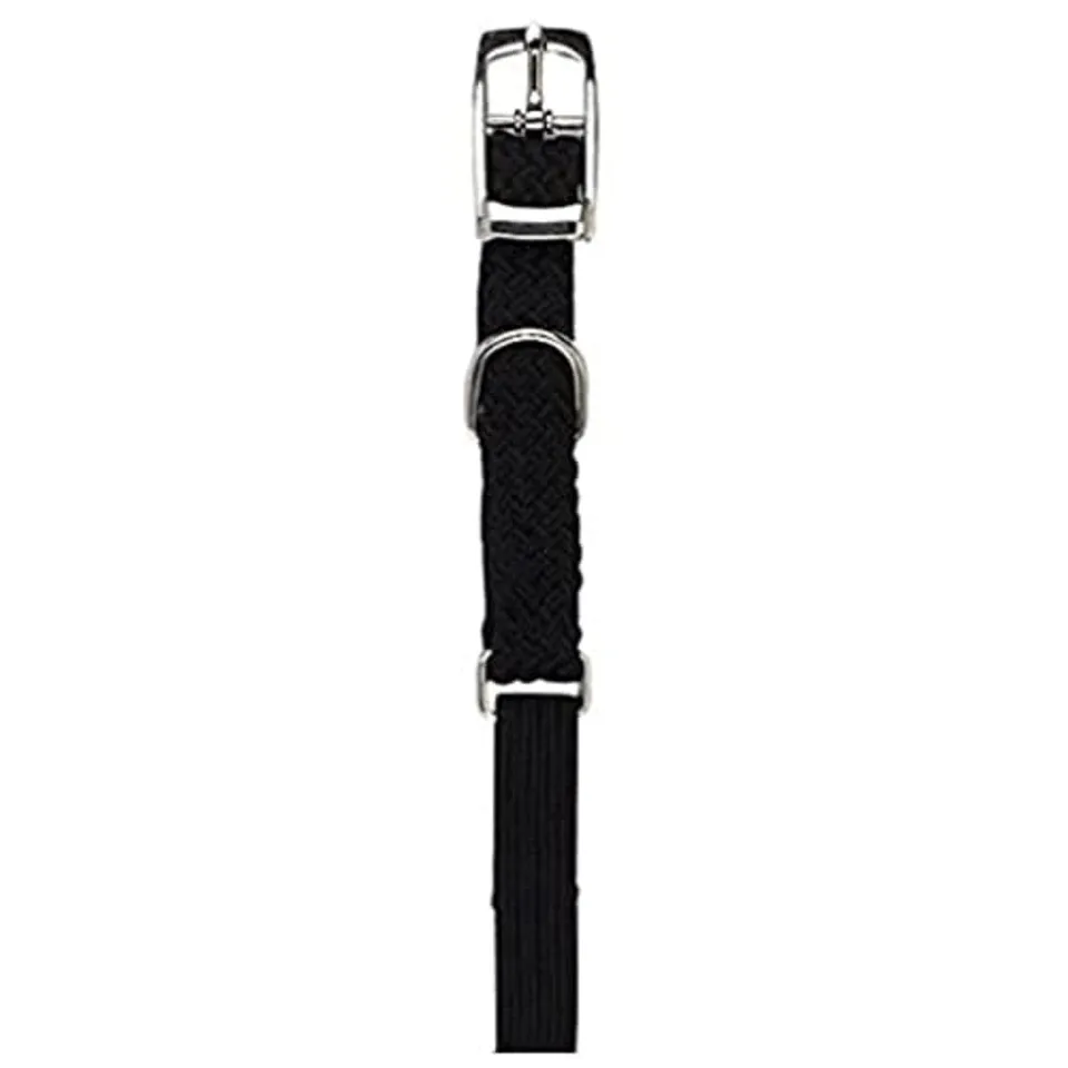 kerbl-pet-katzenhalsband-10-mm-x-30-cm-mit-gummizug-und-gl-ckchen-schwarz image 1