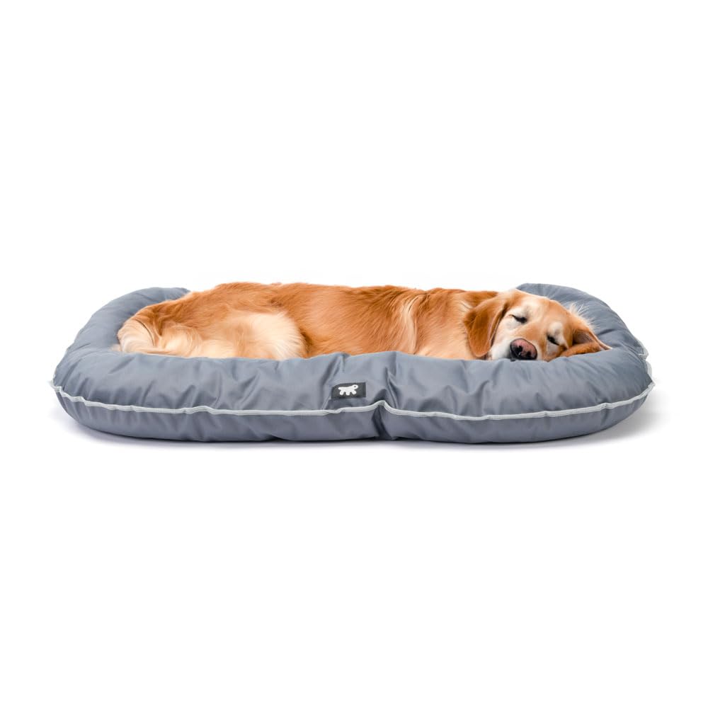 ferplast-oscar-orthop-disches-hundebett-110-x-70-x-h-8-cm-grau image 1