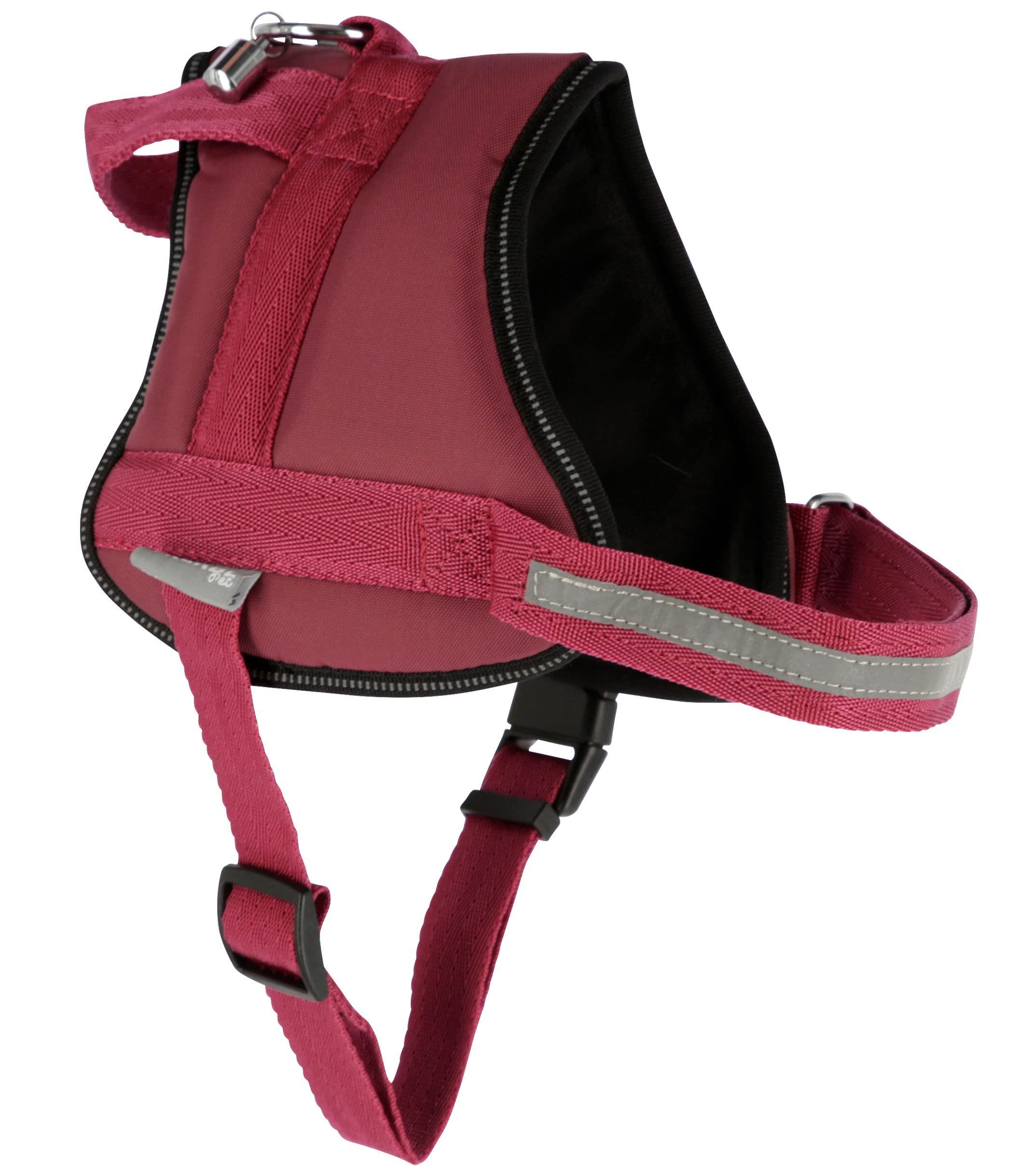 kerbl-pet-geschirr-maestro-2-0-burgundy-15-mm-x-45-60-cm-mit-adresstube image 3