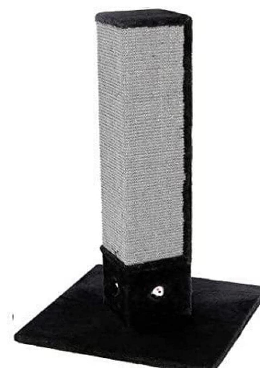 kerbl-pet-kratzs-ule-4-corner-kratzs-ule-schwarz-48-x-48-x-80-cm-aus-holz-pl-sch image 1