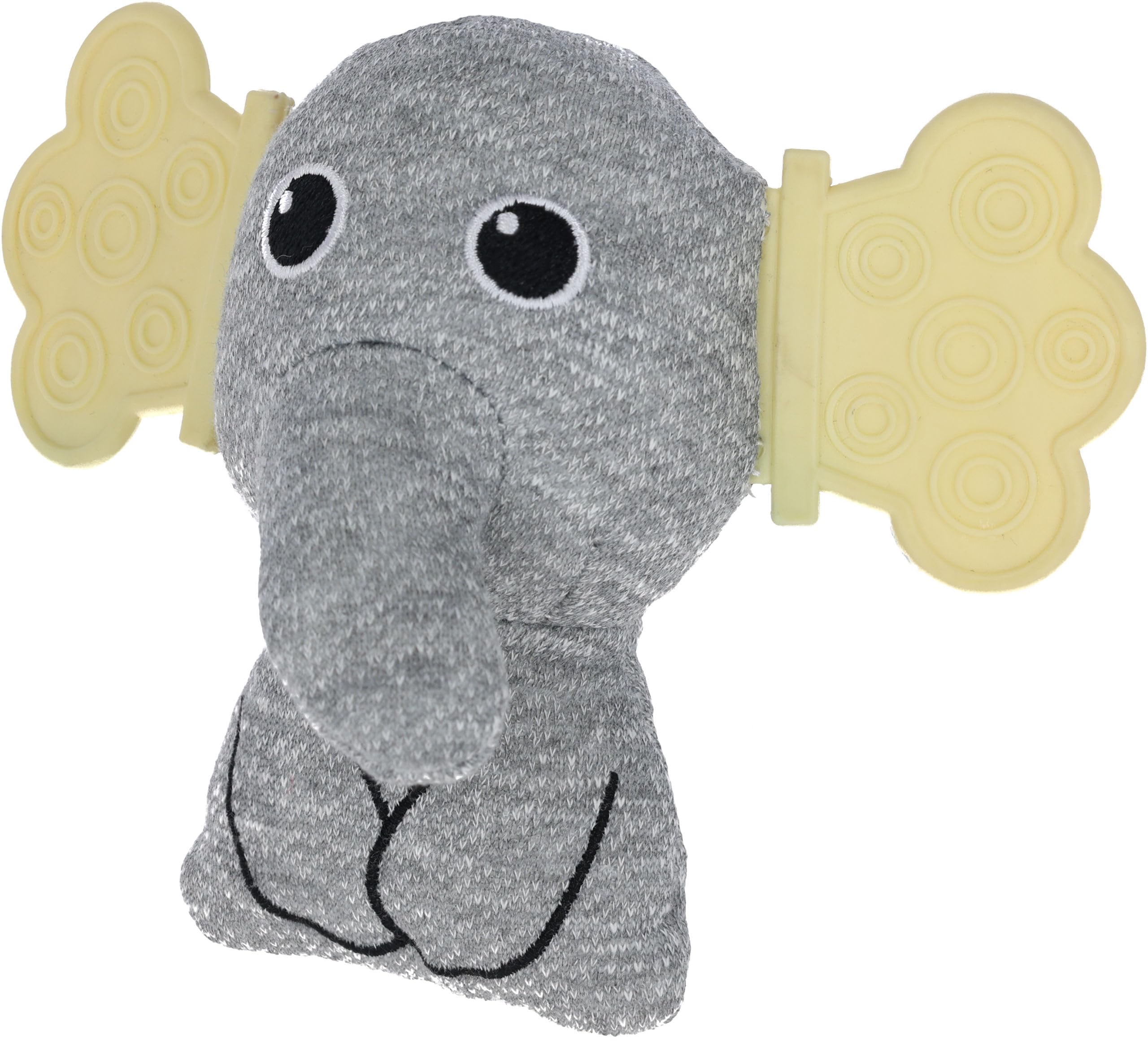 kerbl-pet-welpenspielzeug-elefant-gelb-grau-aus-pl-sch image 1