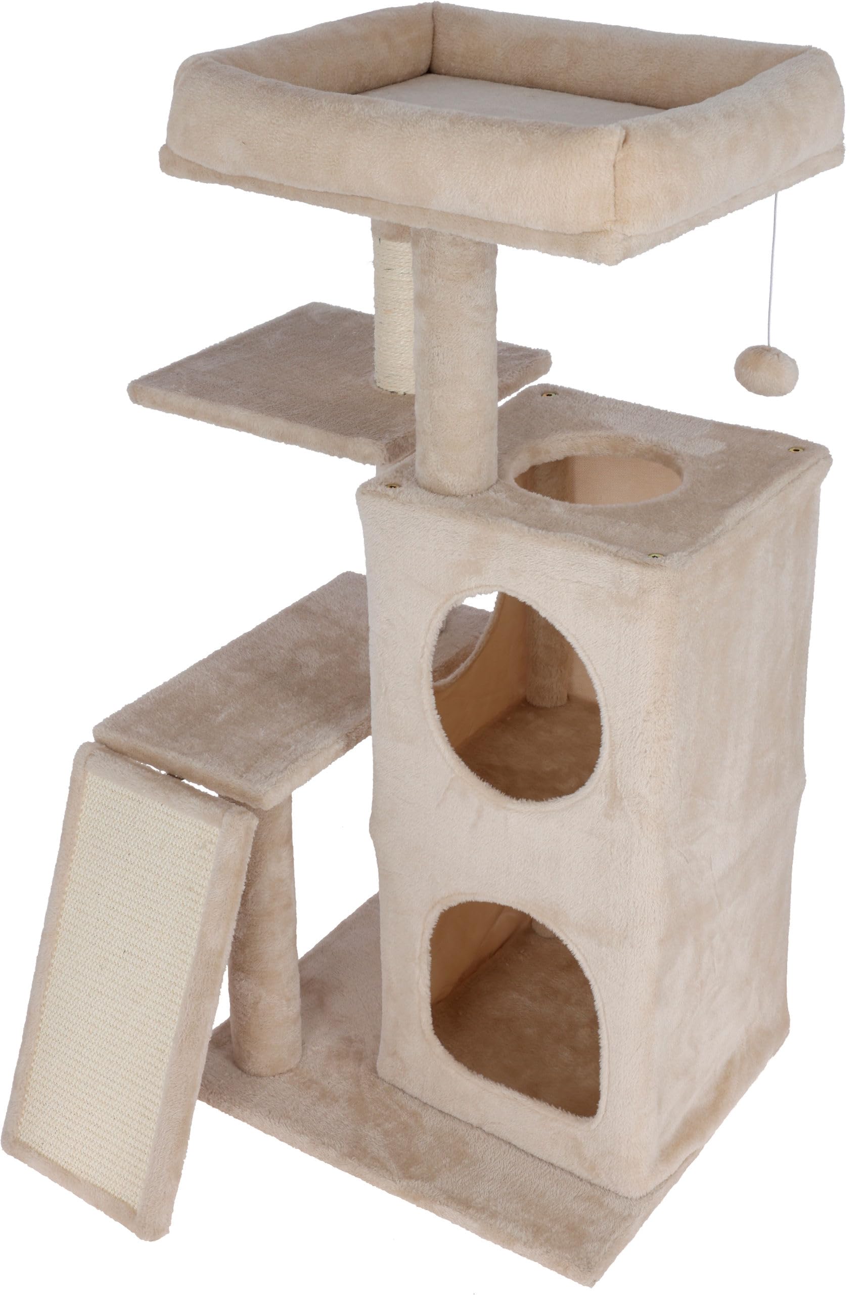kerbl-alessia-kratzbaum-f-r-katzen-beige-48-5-x-40-x-100-cm image 1