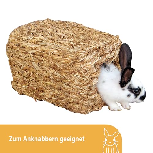 kerbl-pet-grashaus-mit-zwei-eing-ngen-28-x-18-x-15-cm-aus-naturgras image 7