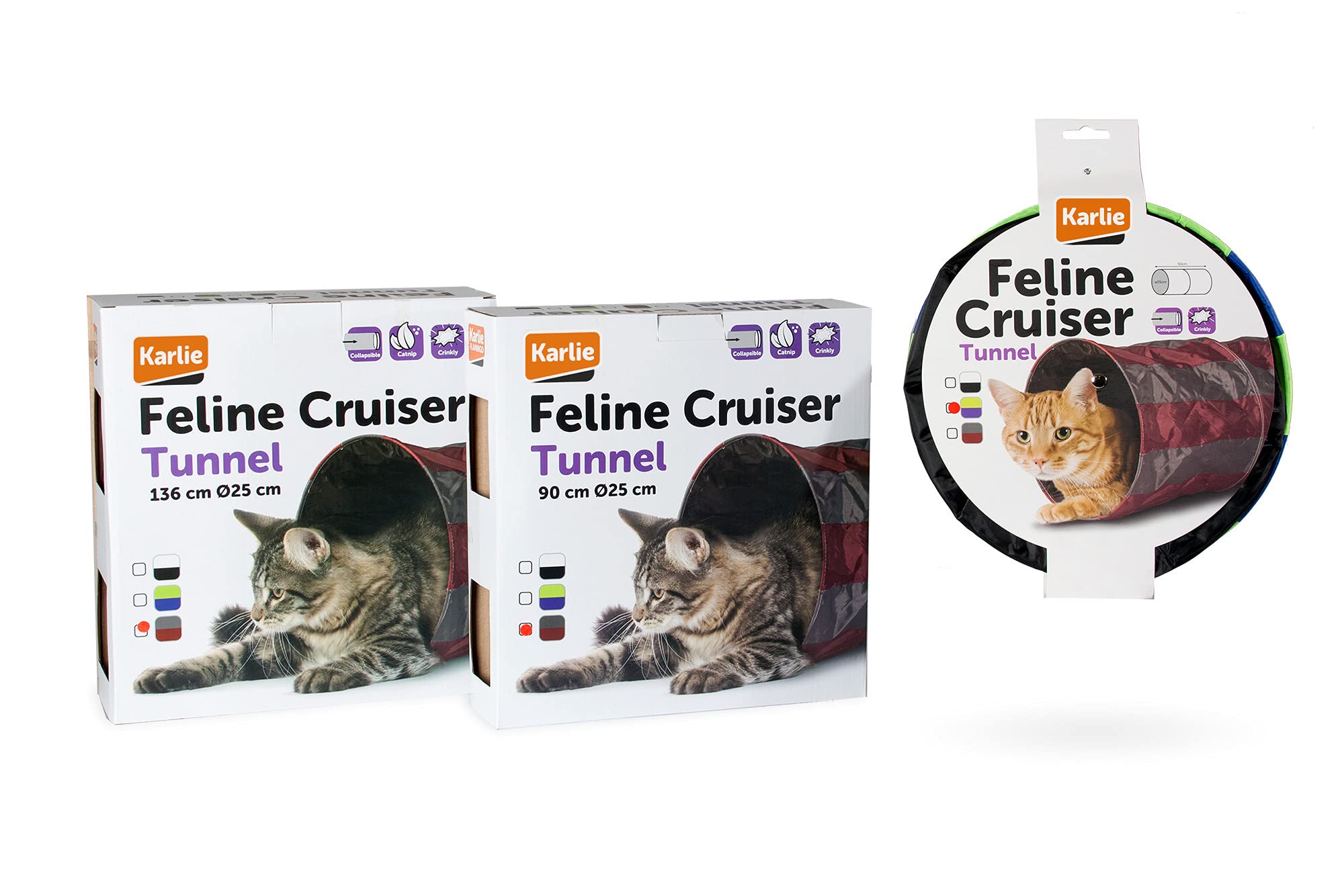 karlie-feline-cruiser-katzentunnel-gestreift-l-50-cm-25-cm-mit-spielball image 4