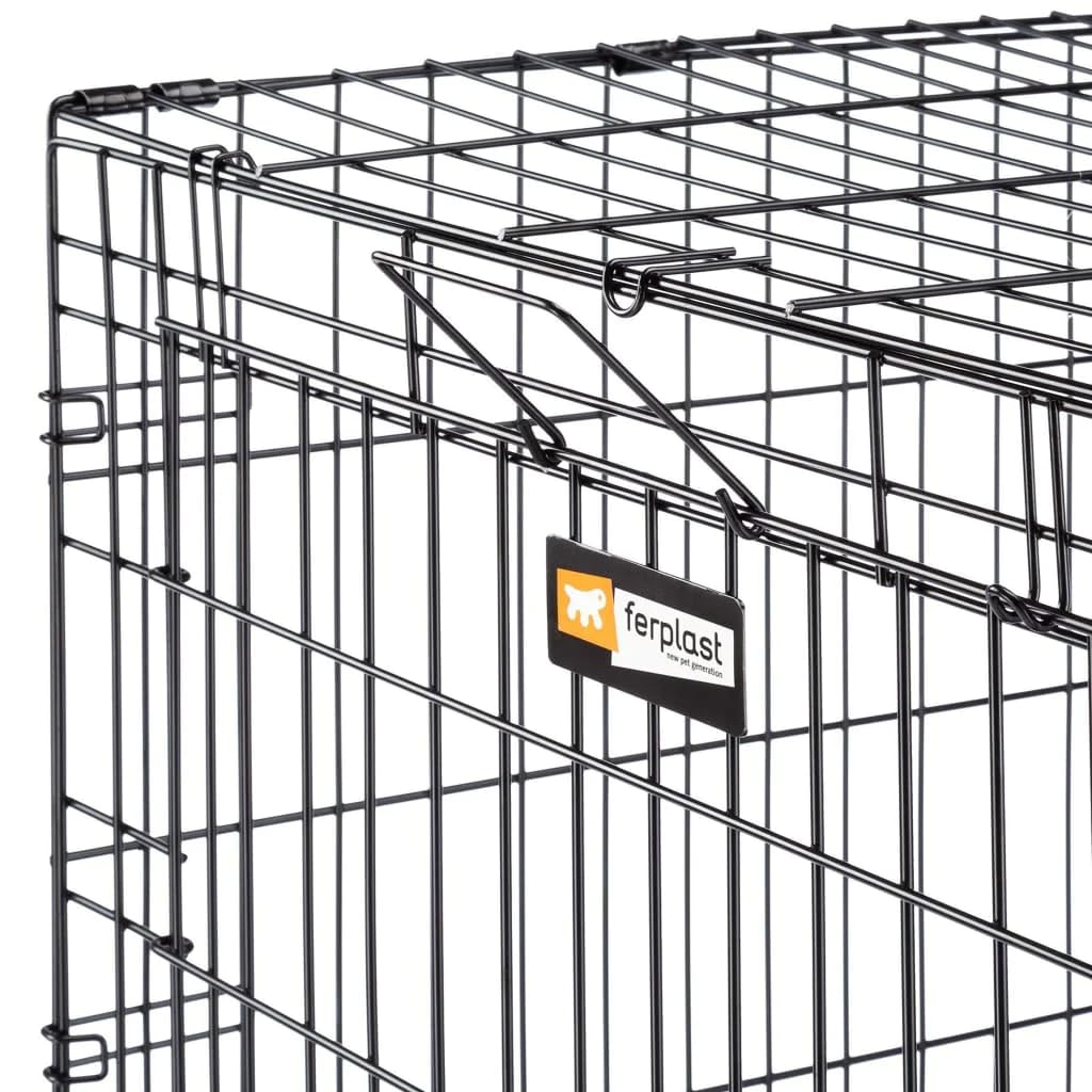 ferplast-dog-inn-90-faltbare-hundebox-metall-schwarz-92-7-x-58-1-x-h-62-5-cm image 8