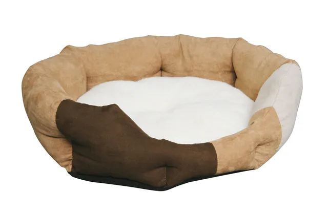 kerbl-pet-liegebett-amy-45-x-41-cm-braun-beige-f-r-kleine-hunde image 1