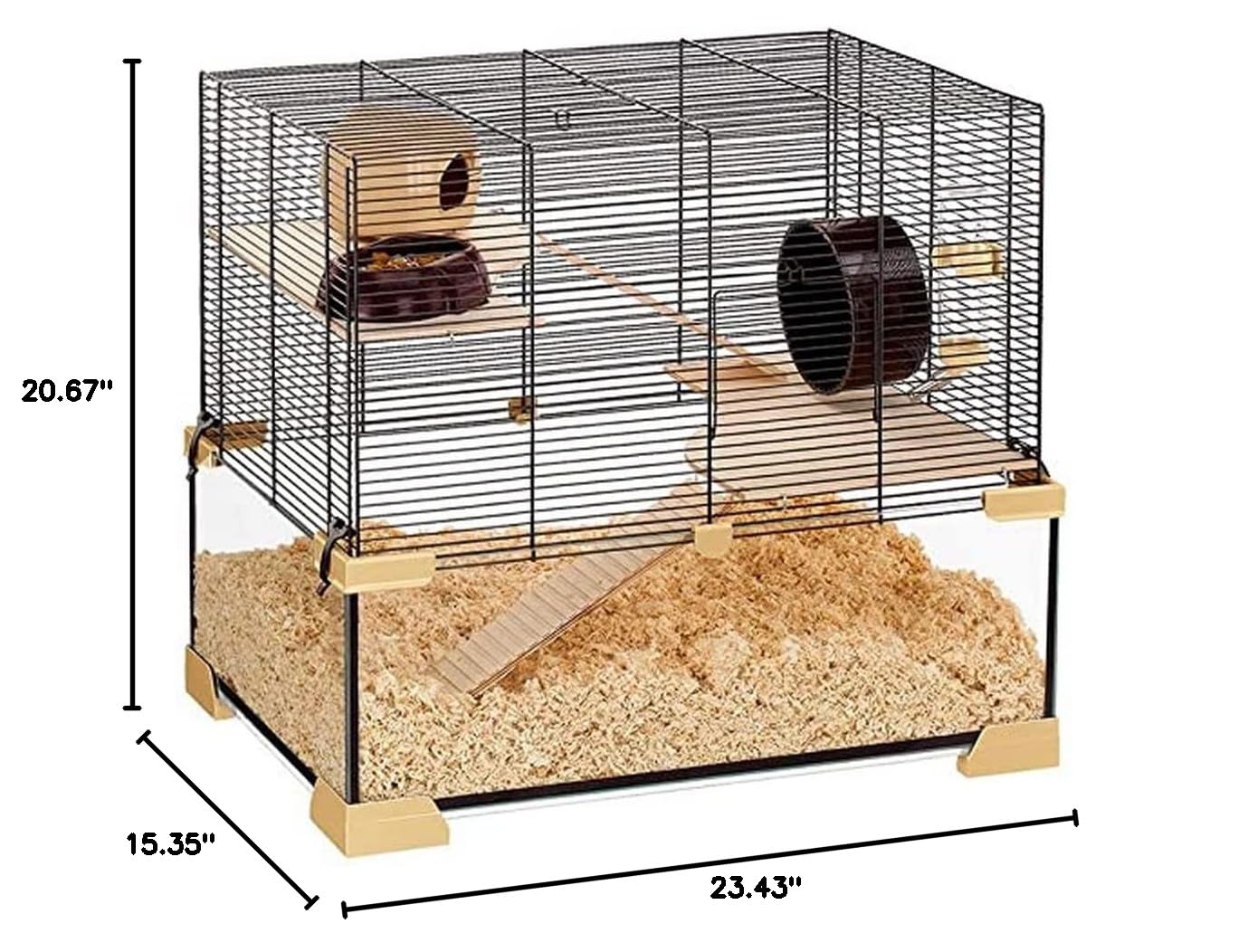 ferplast-karat-60-nagarium-hamster-und-m-useheim-mit-glasbecken-komplett-ausgest image 5