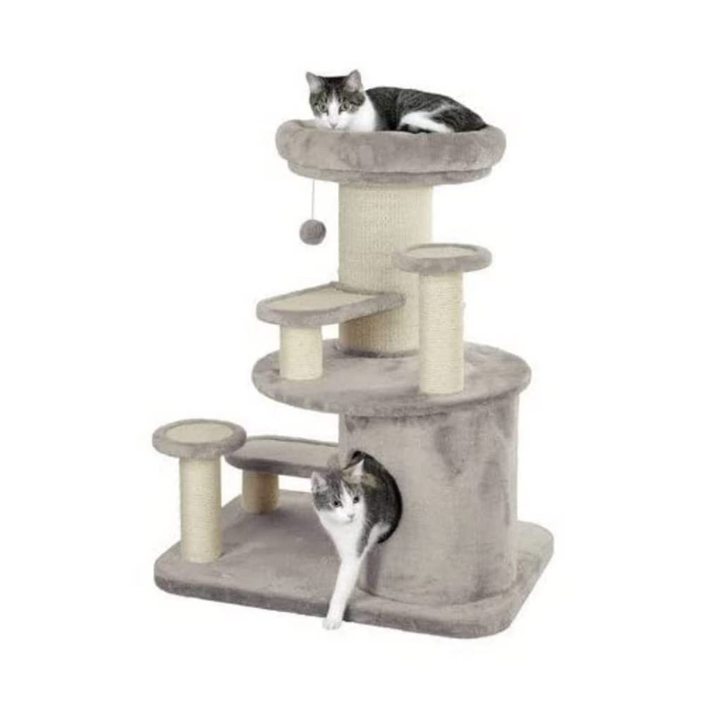 kerbl-pet-kratzbaum-oldie-beige-77-x-58-x-96-cm-f-r-ltere-katzen image 1